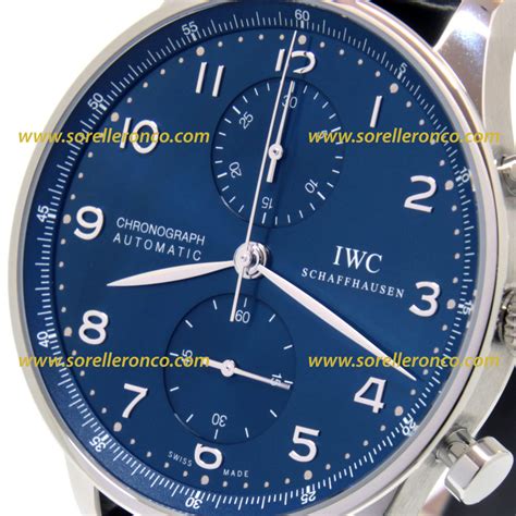 IWC Portuguese Chronograph Cinturino Blu